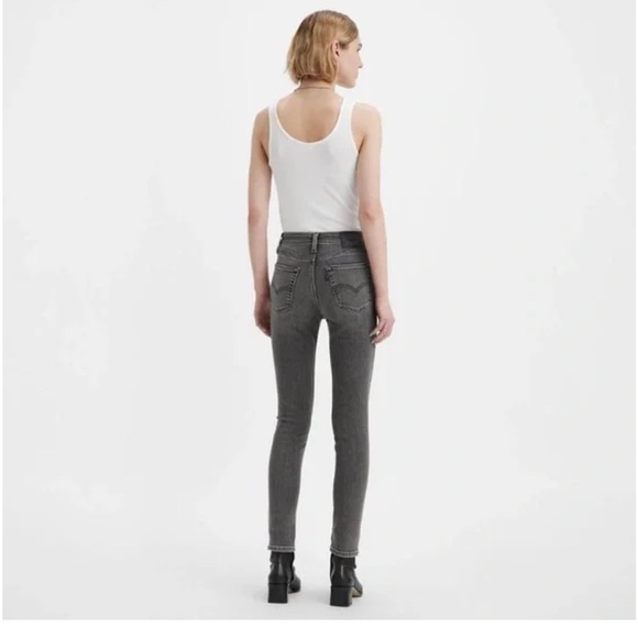 Levi’s 721 Women’s high rise skinny stretchy jeans in charcoal grey size 28 EuC - Picture 12 of 15